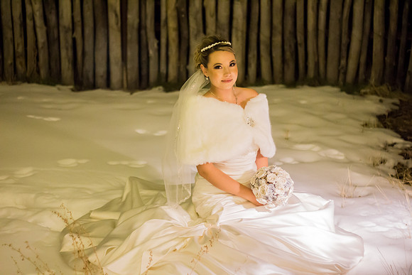Nature Pointe, Tjieras, New Mexico - Winter Wonderland Wedding