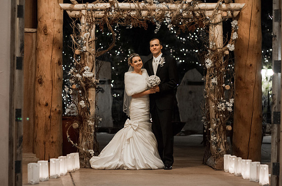Nature Pointe, Tjieras, New Mexico - Winter Wonderland Wedding